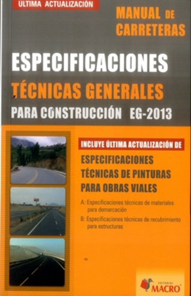 Manual De Carreteras Especificaciones Tecnicas Generales Para Construccion Eg 2013