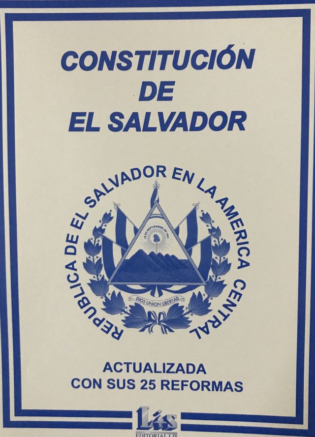 CONSTITUCION DE EL SALVADOR (MINI)