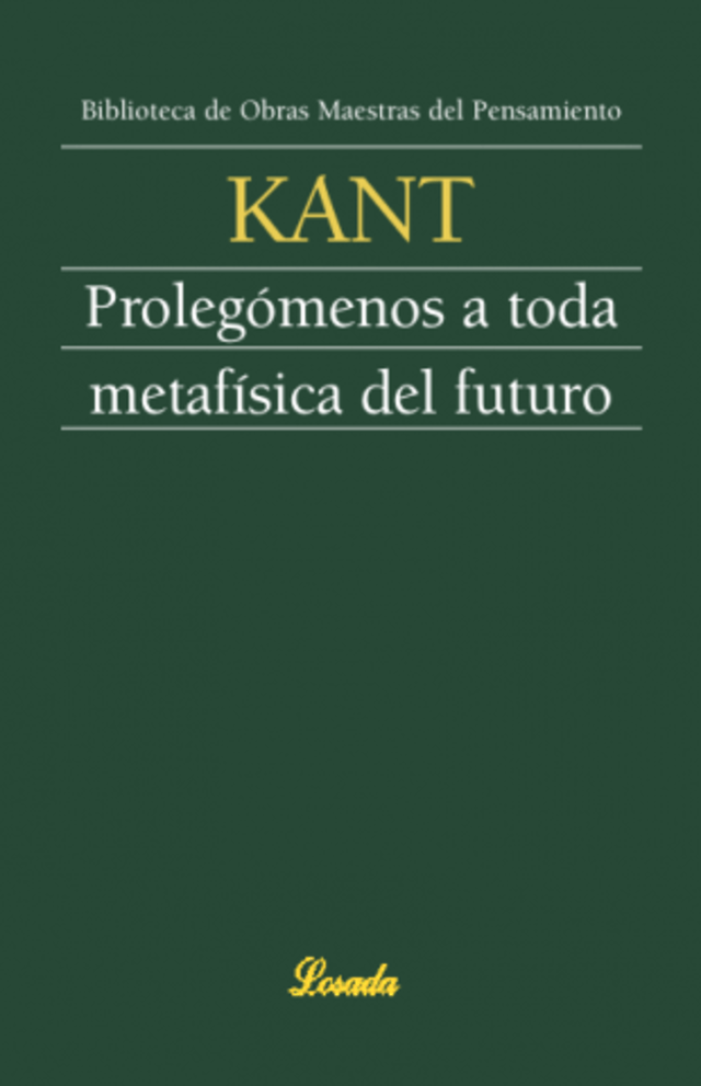 PROLEGOMENOS A TODA METAFISICA DEL FUTURO
